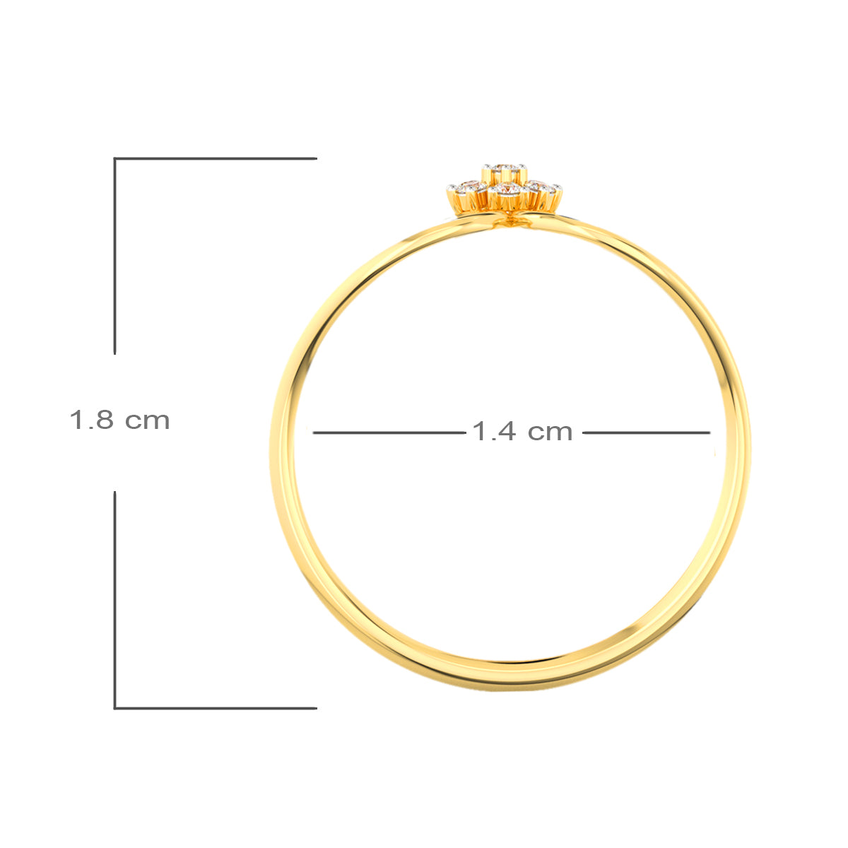 Precious Dainty Gold Ring for Women