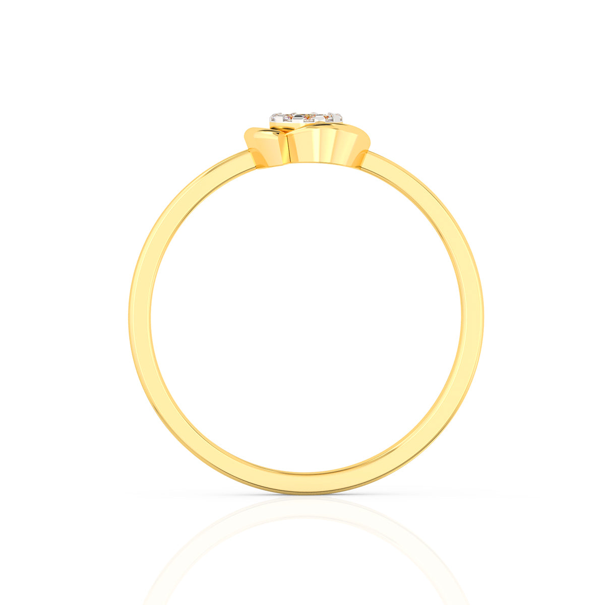 Oval Radiance Gold Ring for Women