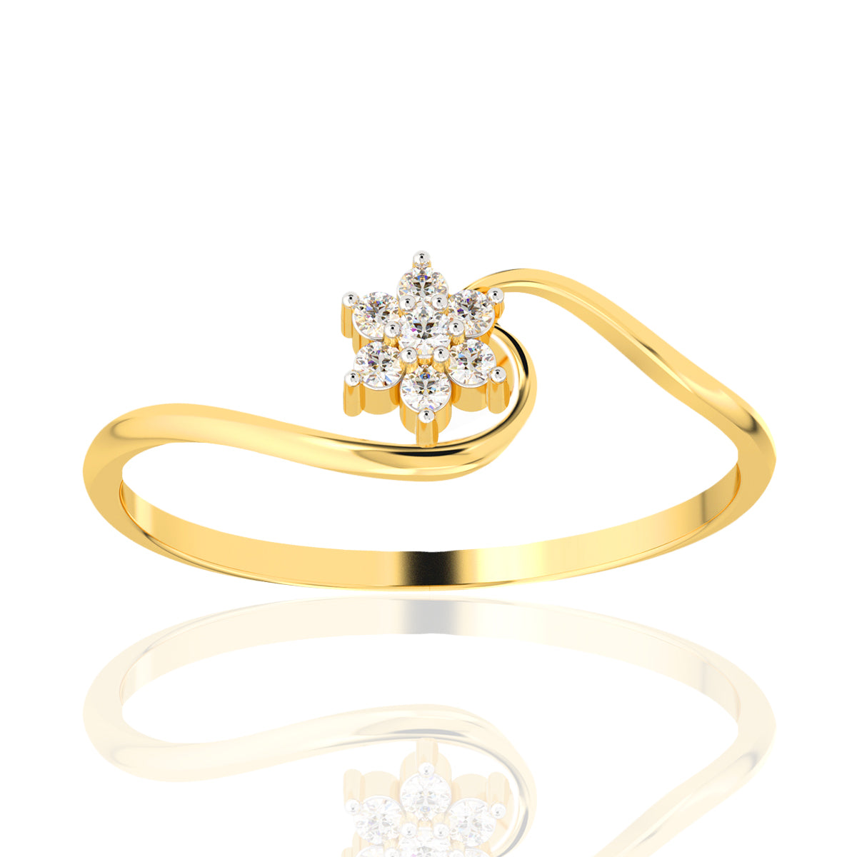 Starry Grace Gold Ring for Women