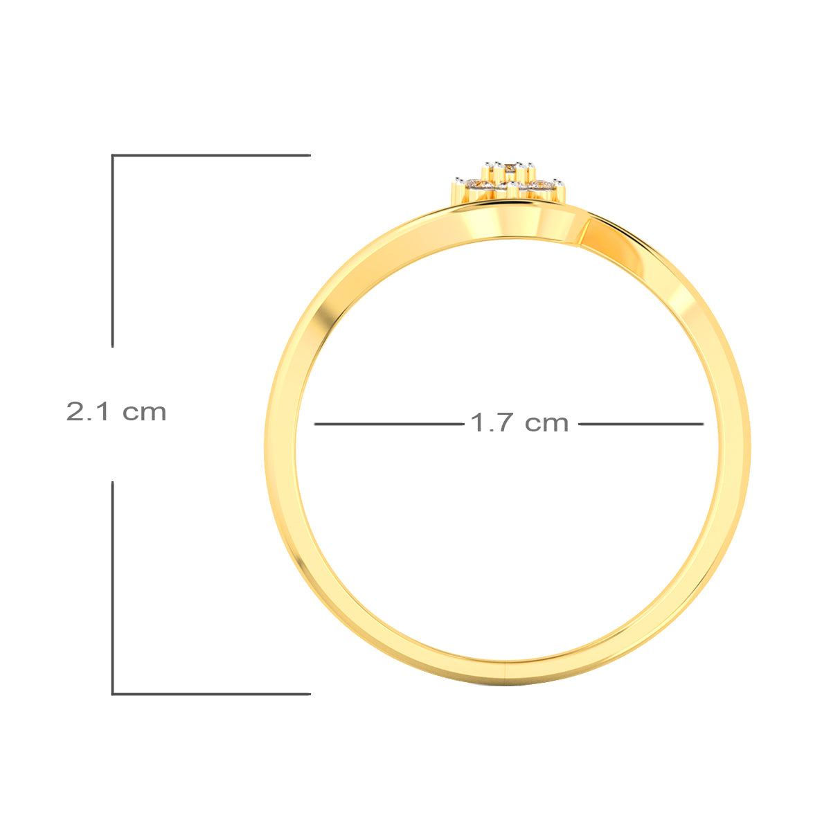 Starry Grace Gold Ring for Women