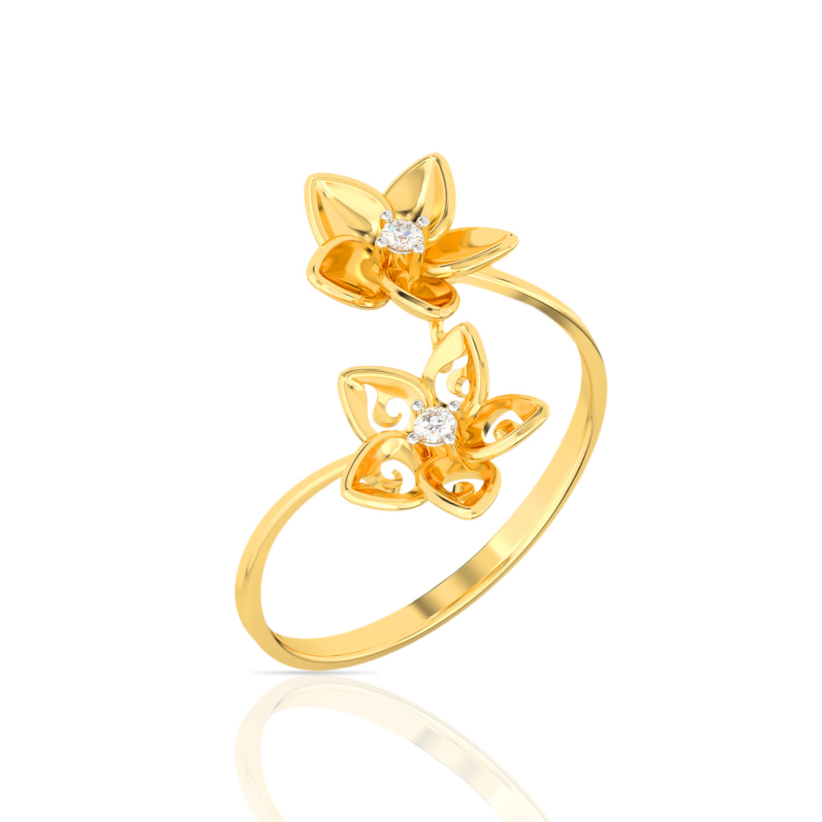 Cheerful Grace Gold Women Ring