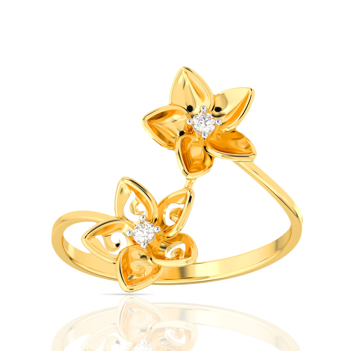 Cheerful Grace Gold Women Ring