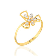 Petite Blossom Glow Gold Ring for Women