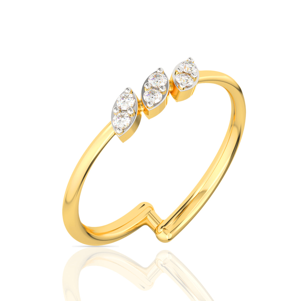 Dainty Shine Gold Ring for Women