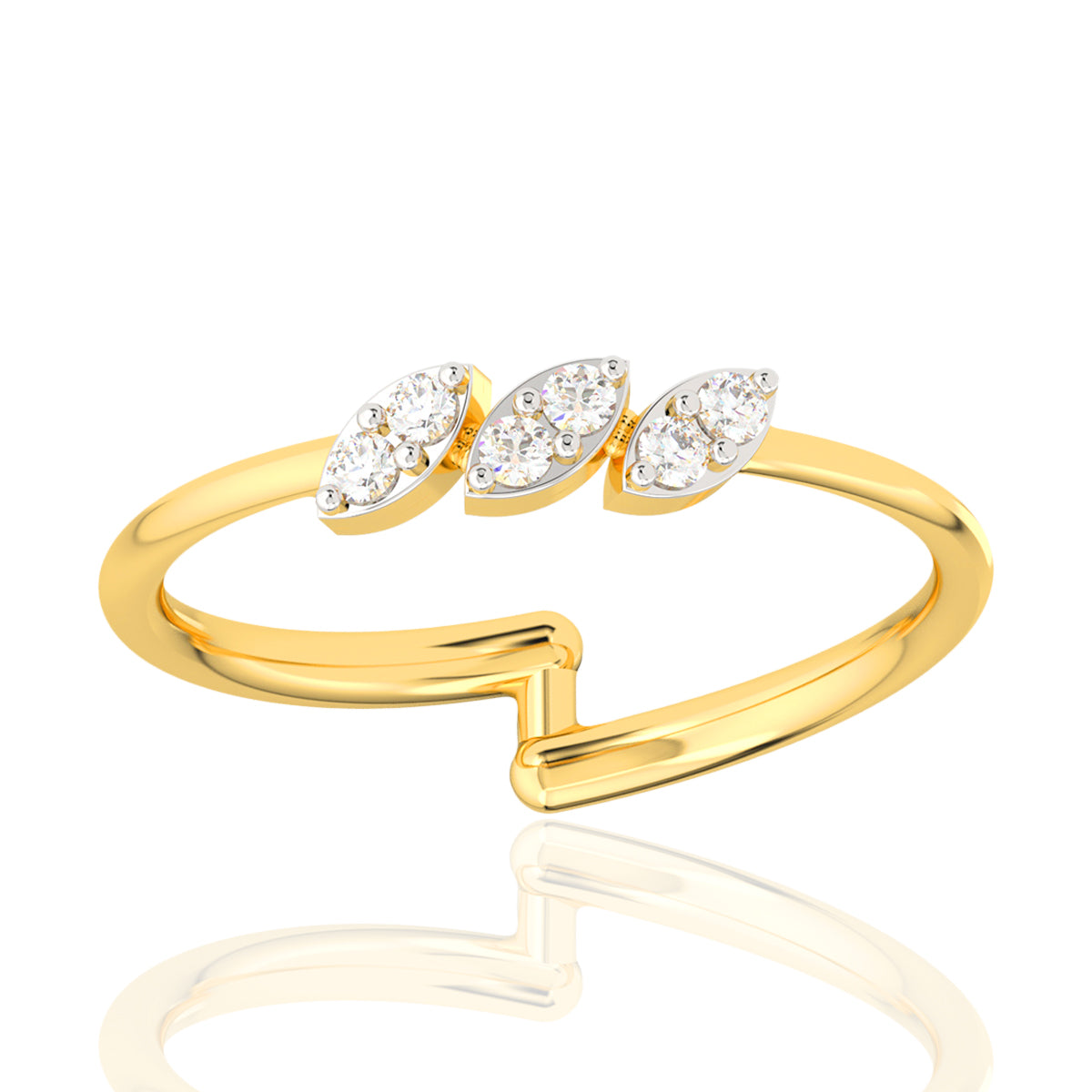 Dainty Shine Gold Ring for Women