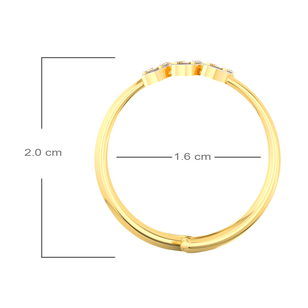 Dainty Shine Gold Ring for Women