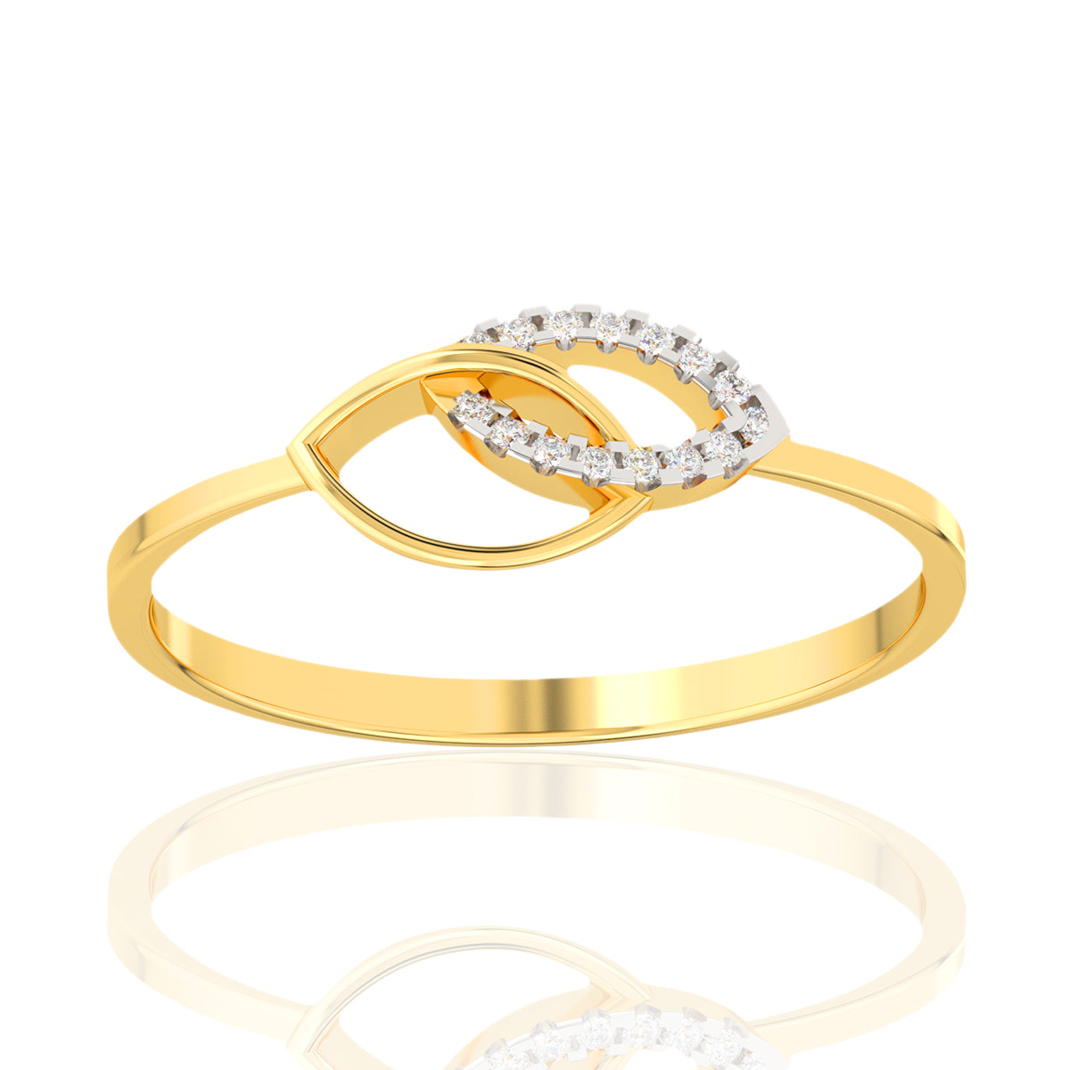 Captivating Glow Gold Ring for Women