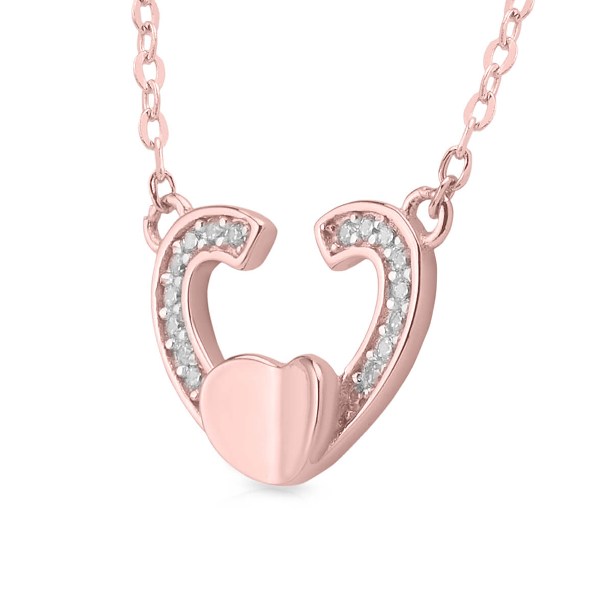 Silver Open Heart Pendant