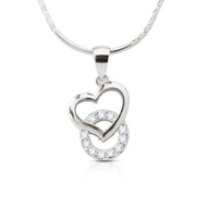 Silver Cupid Heart Pendant