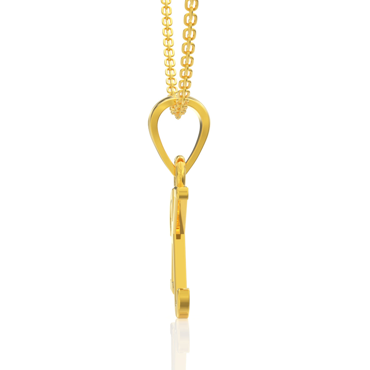 Kind "K" Letter Gold Pendant