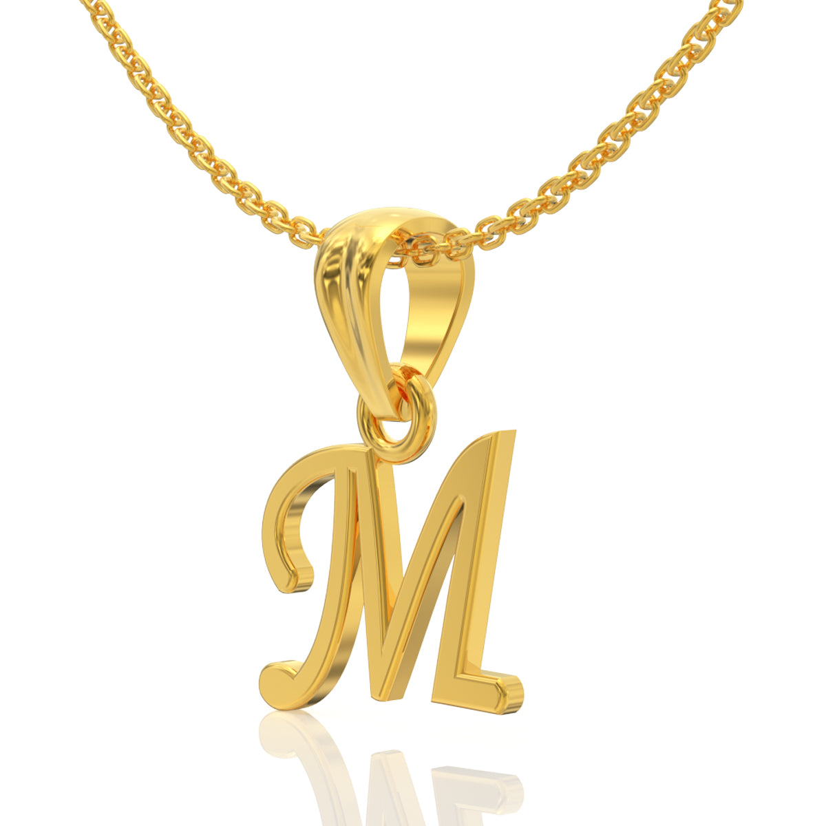 M Shaped Shimmer Pendant