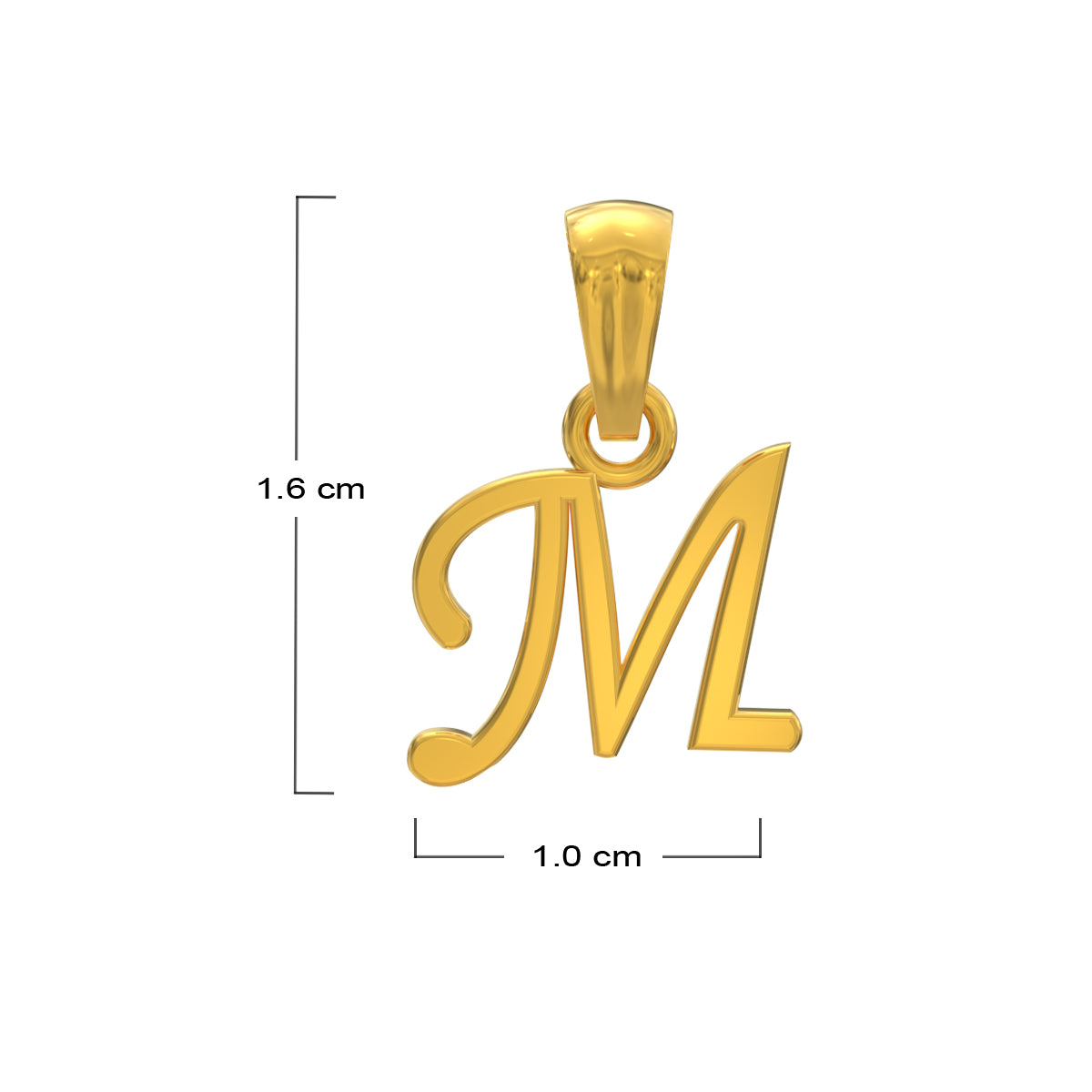 M Shaped Shimmer Pendant