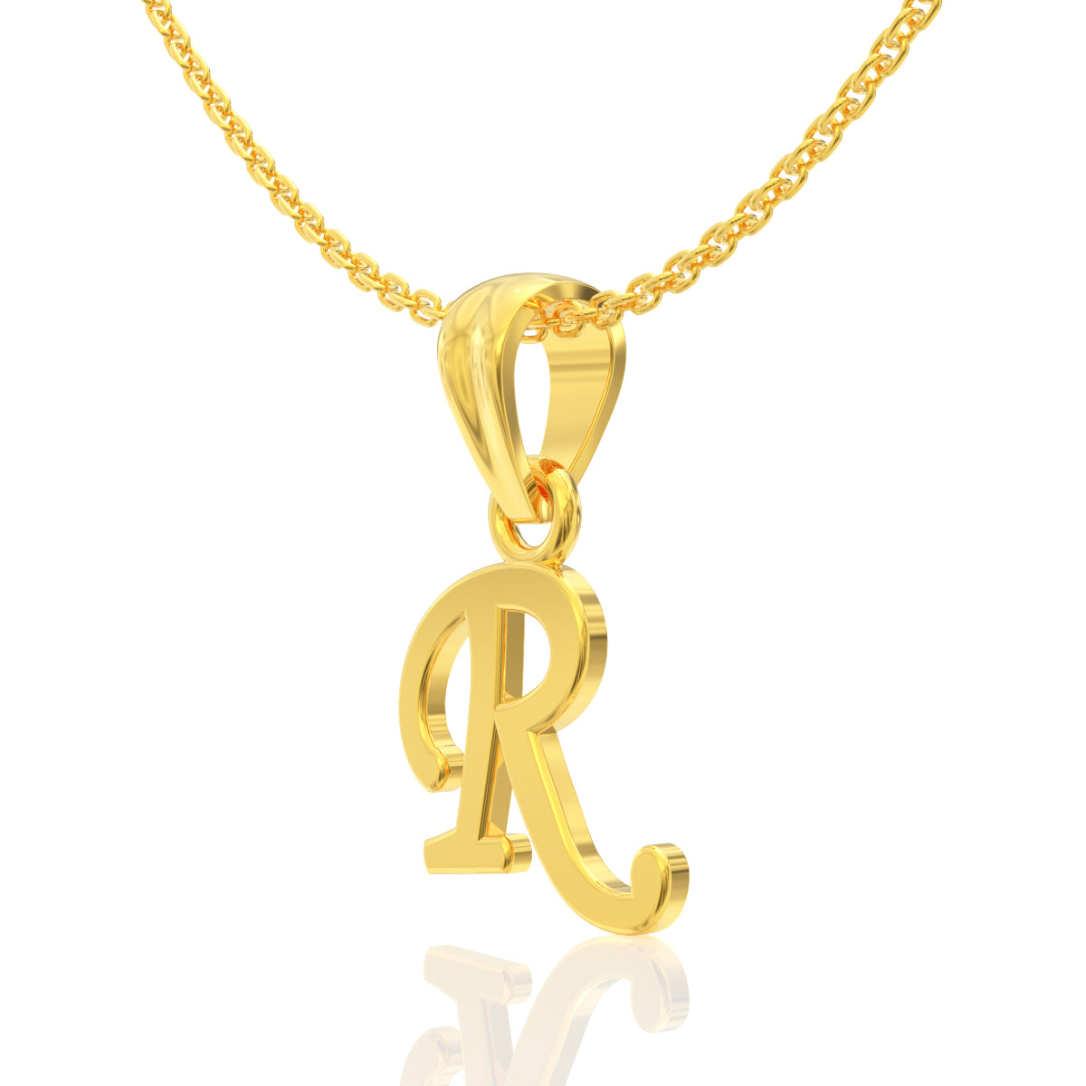 Regal Bloom "R" Pendant