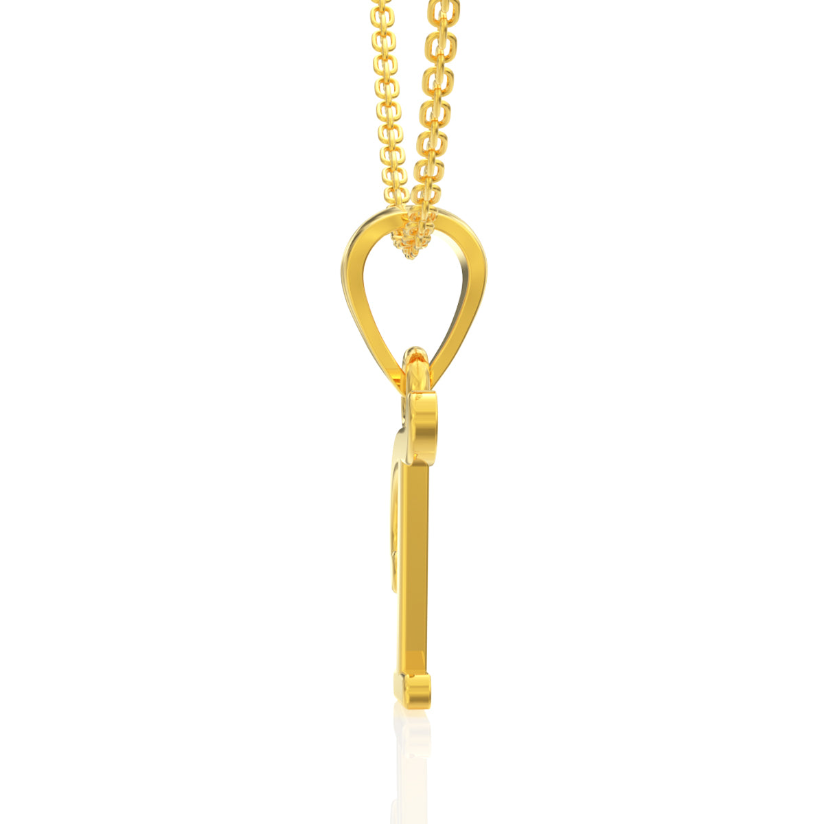 Timeless "T" Letter Gold Pendant