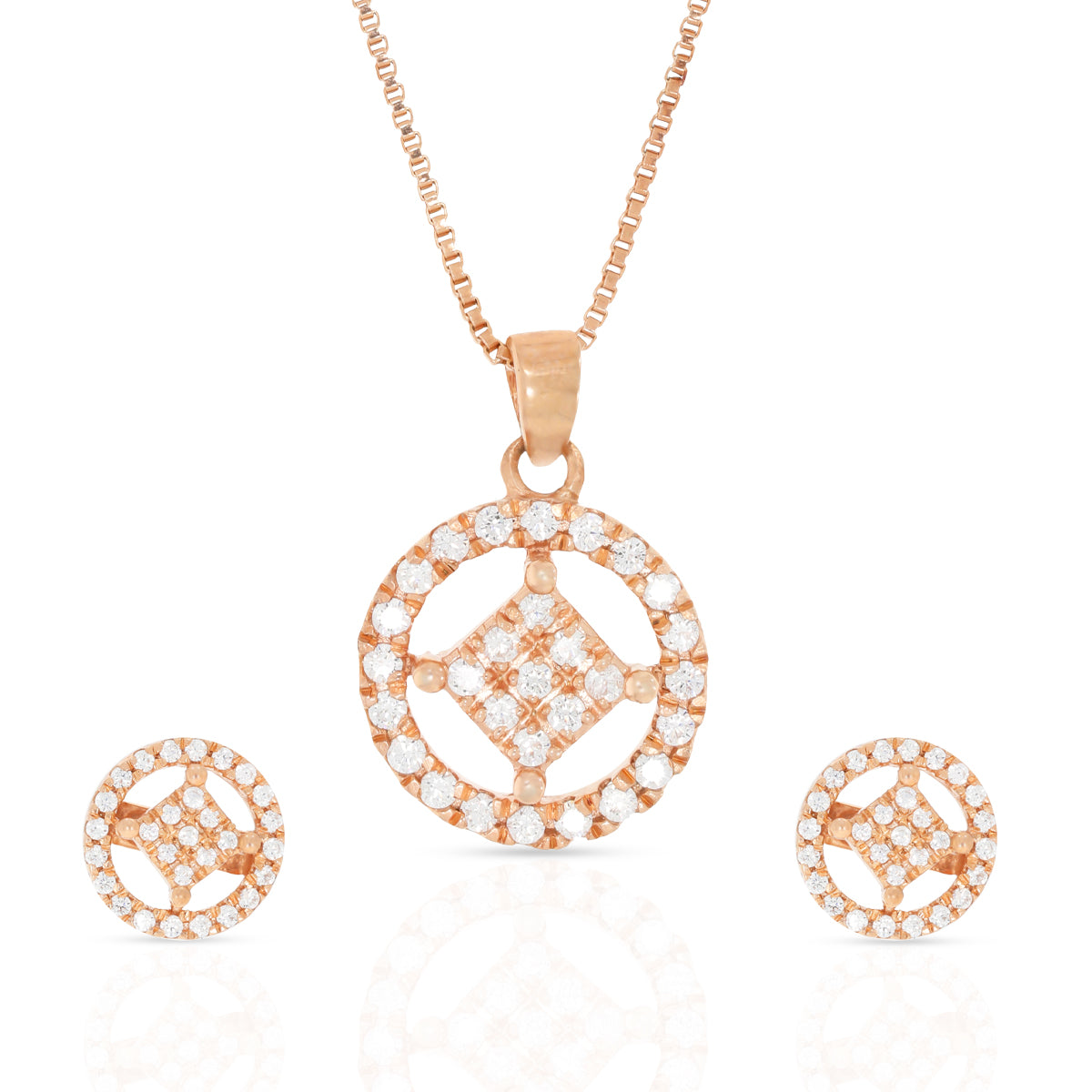 Evergreen Diamond Pendant Set In Silver