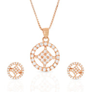 Evergreen Diamond Pendant Set In Silver