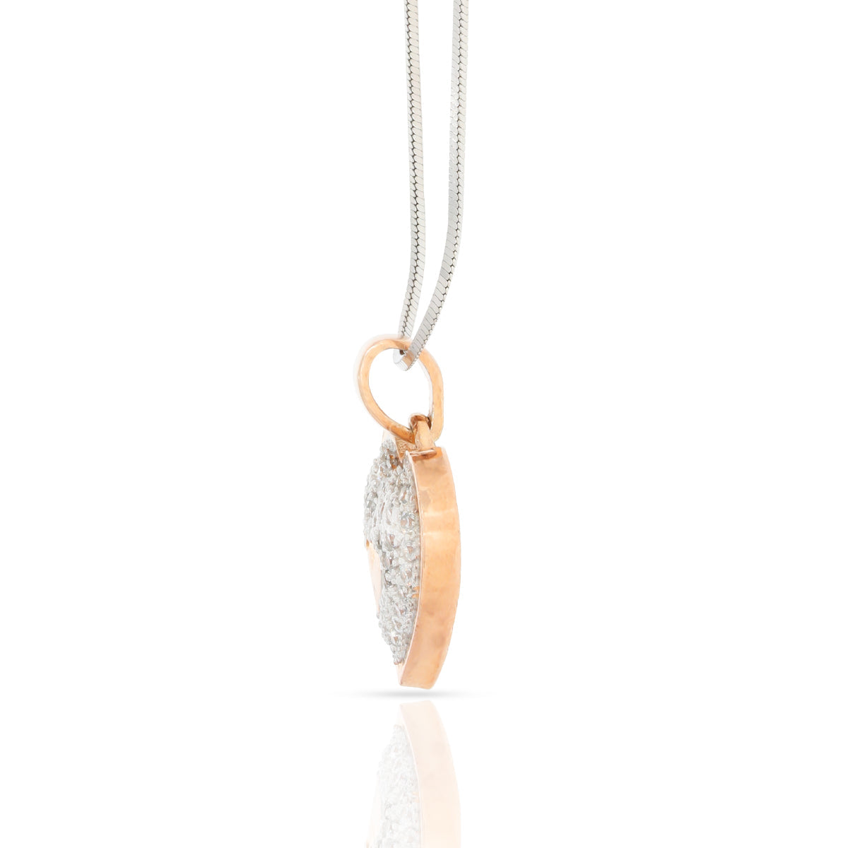 Sterling Silver Heart Pendant Set