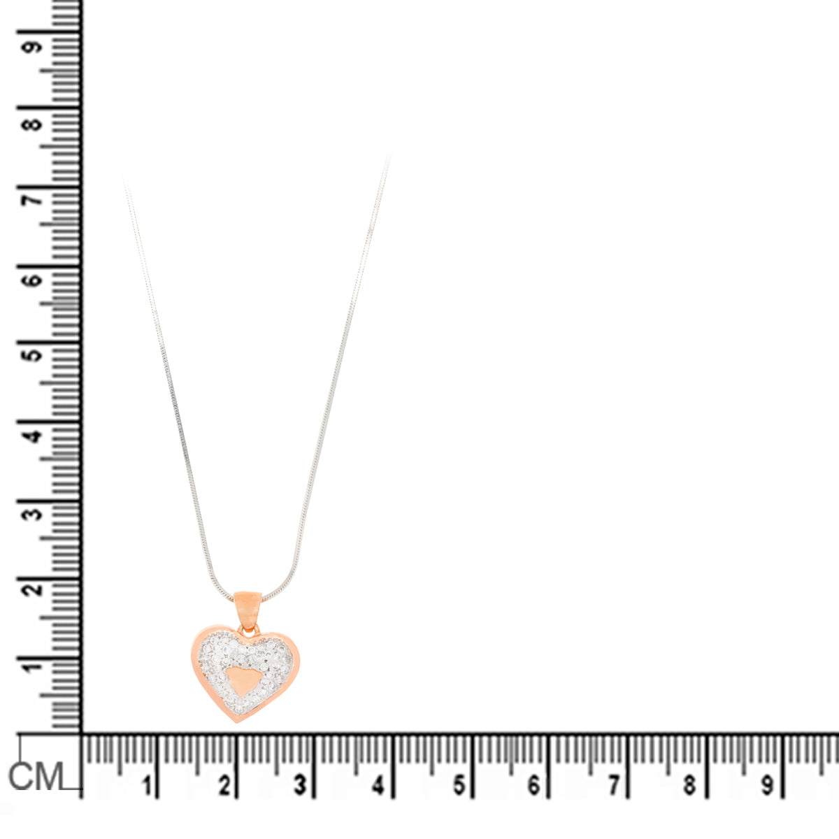 Sterling Silver Heart Pendant Set