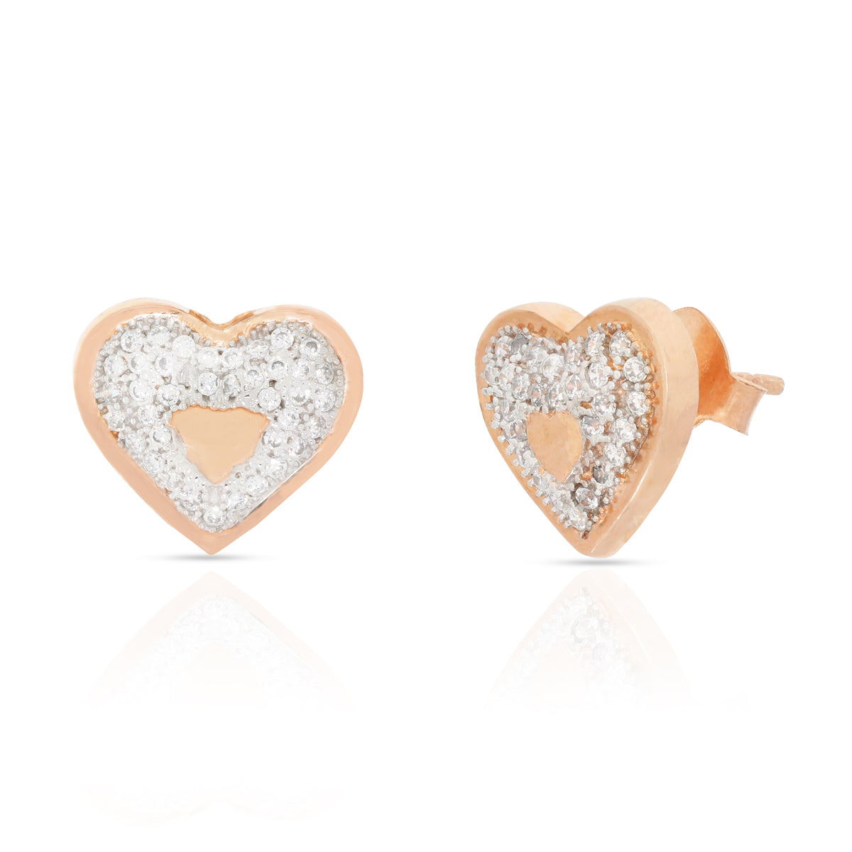 Sterling Silver Heart Pendant Set