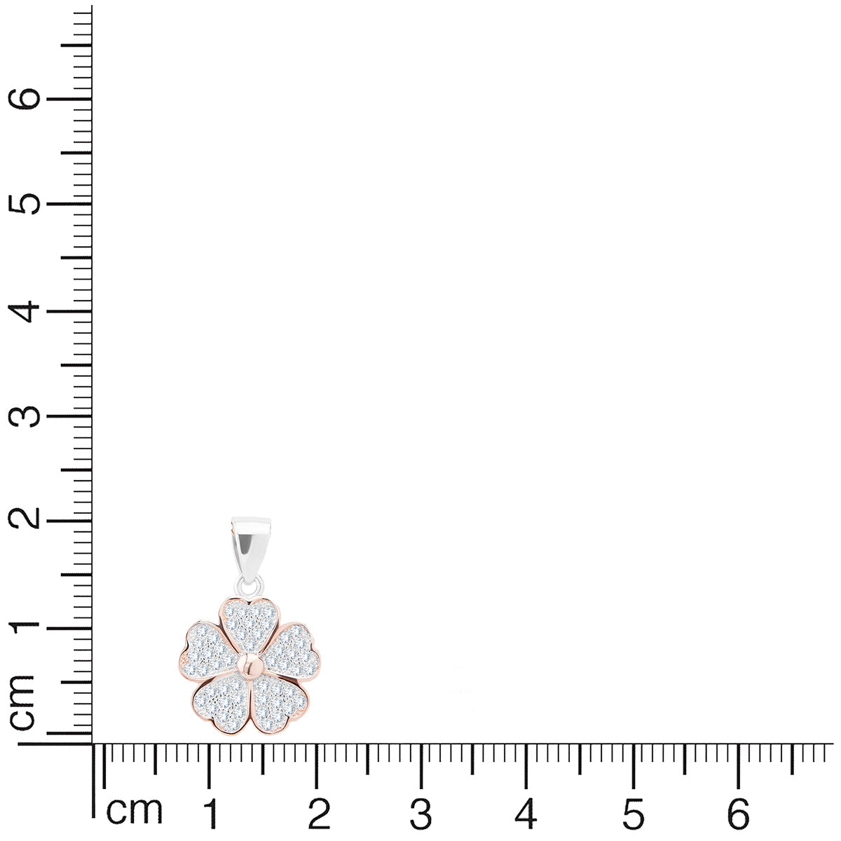 Blooming Flower Pendant Set In Sterling Silver