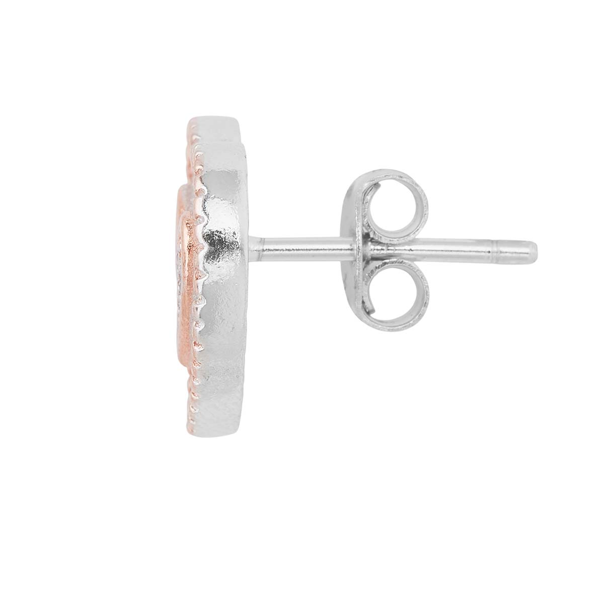 Heart Beat Silver Diamond Pendant Set