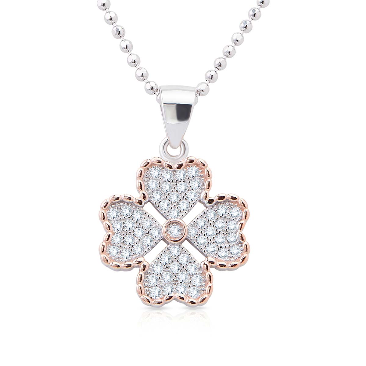 Clover Silver Pendant Set