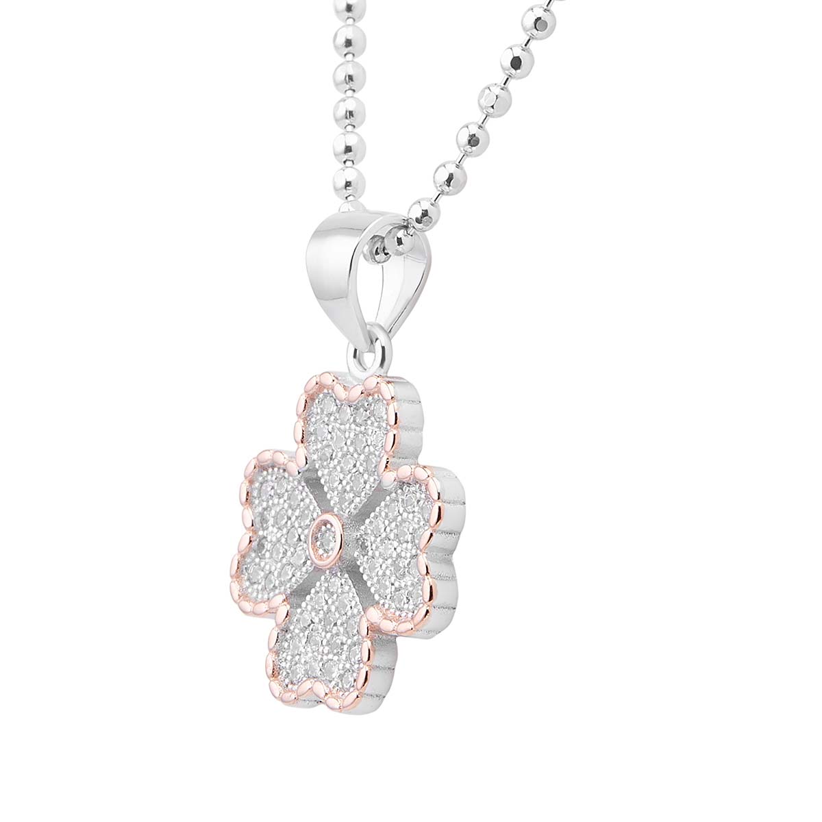 Clover Silver Pendant Set