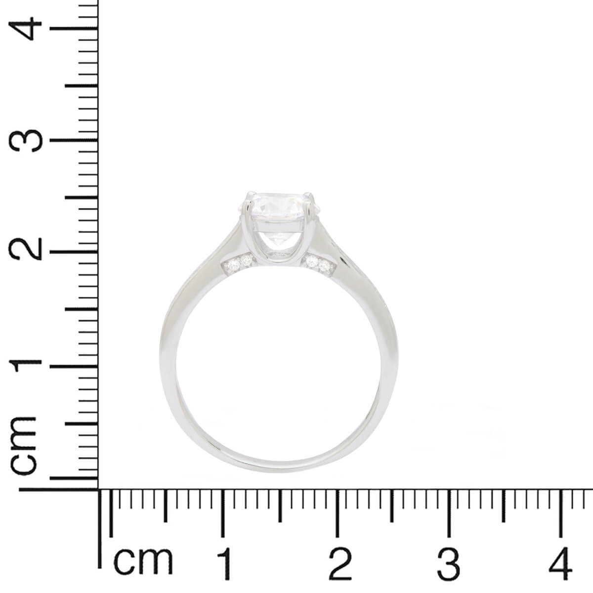 Effortless Solitaire Silver Ring