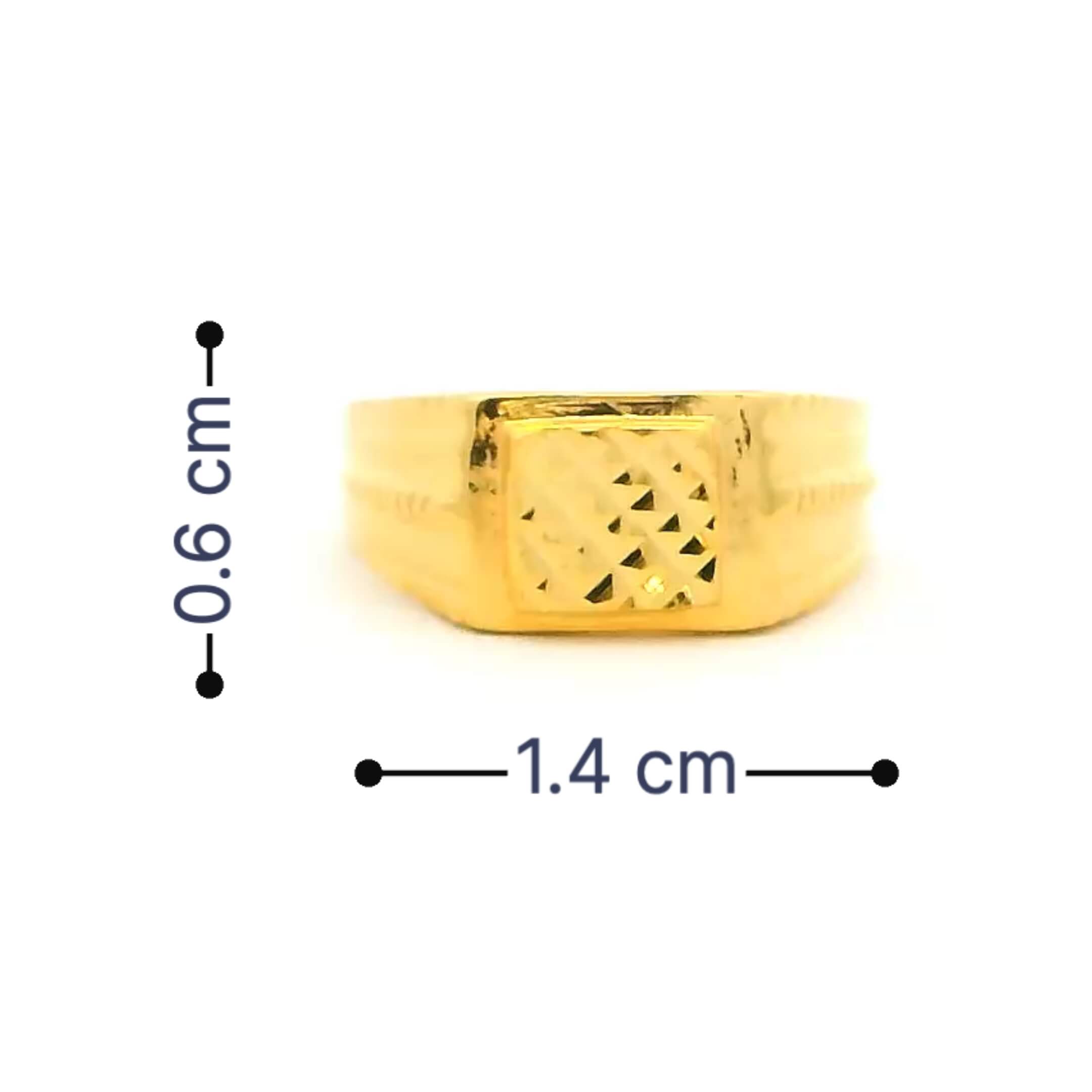 Bold Shine Gold Ring for Kids