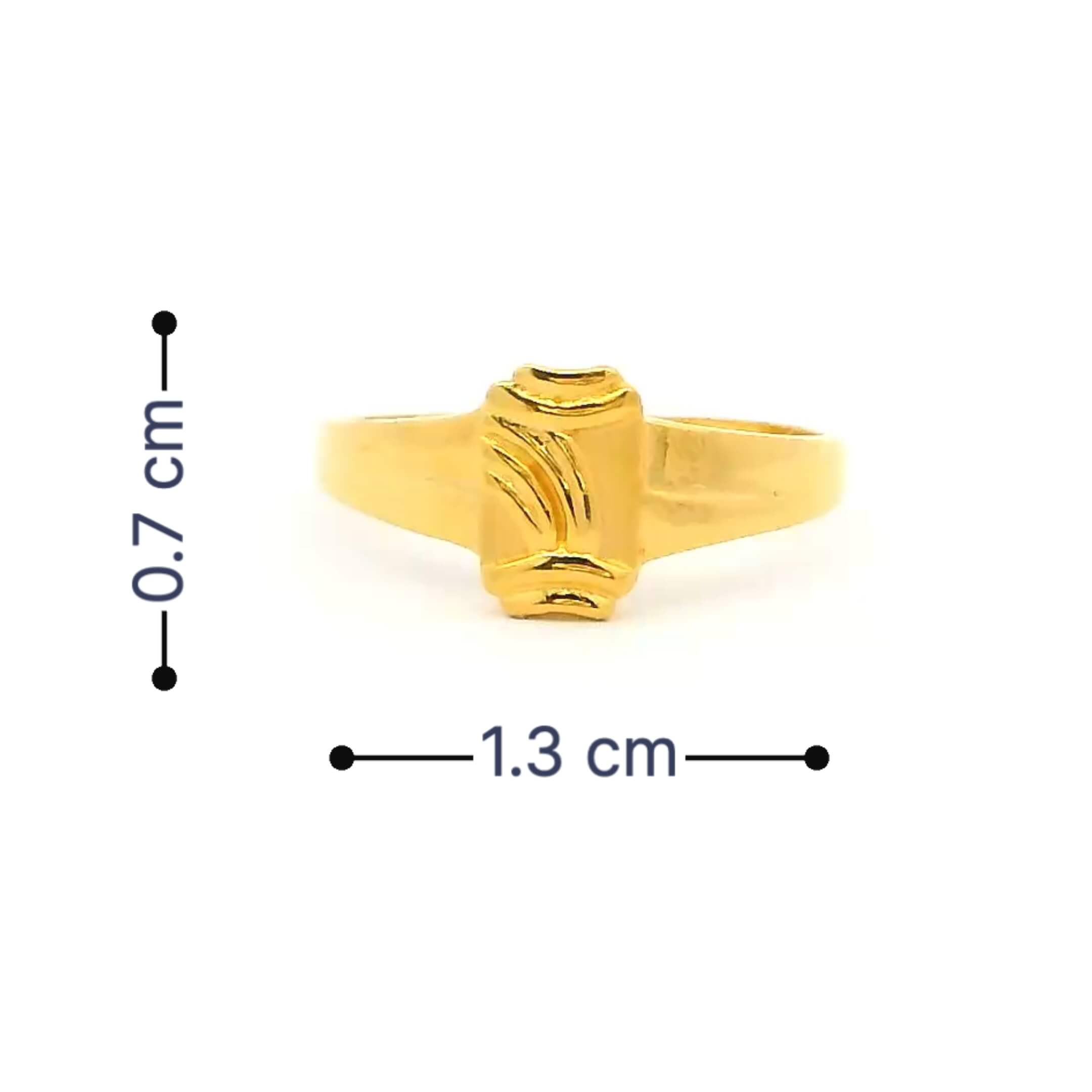 Captivating Style Gold Ring for Kids