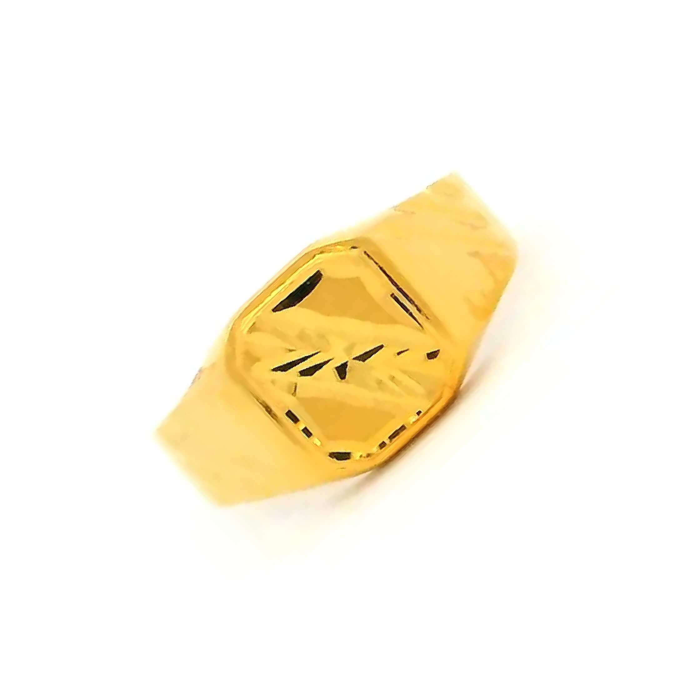 Bold Elegant Gold Ring for Kids