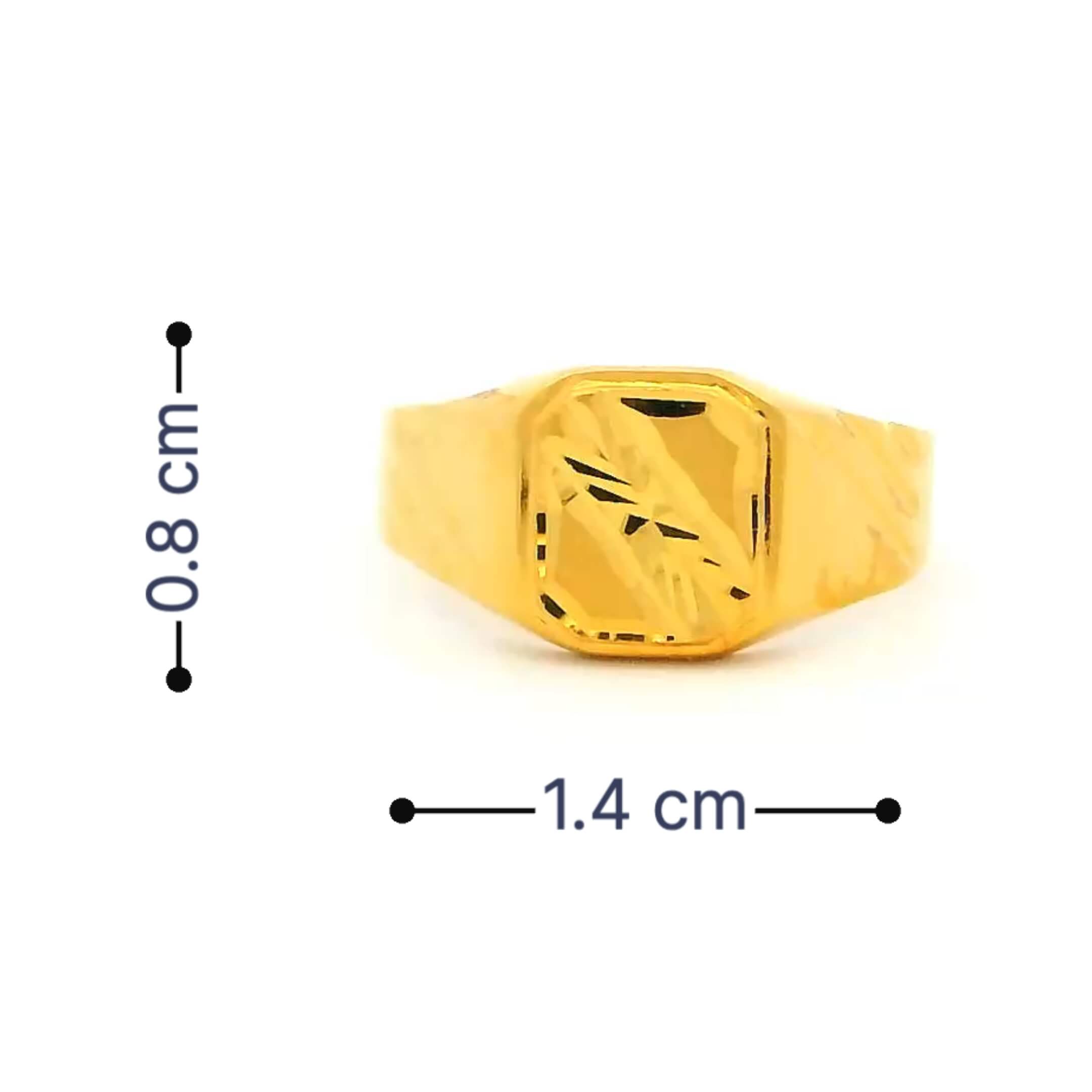 Bold Elegant Gold Ring for Kids