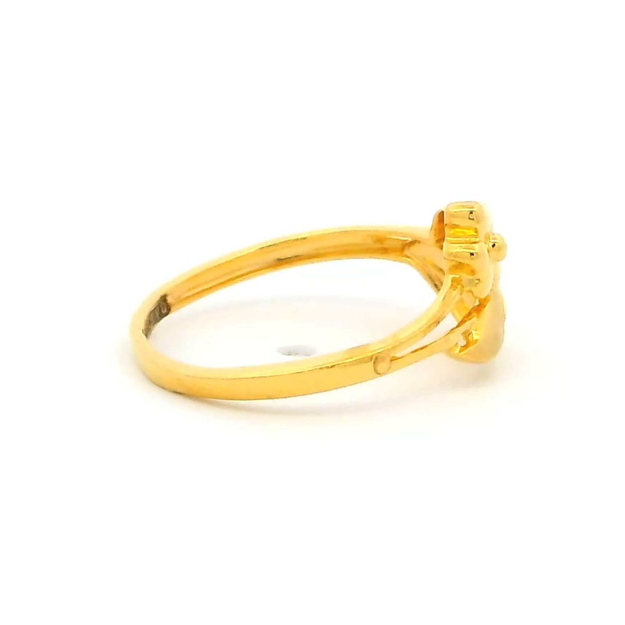 Enigmatic Glow Gold Ring for Kids