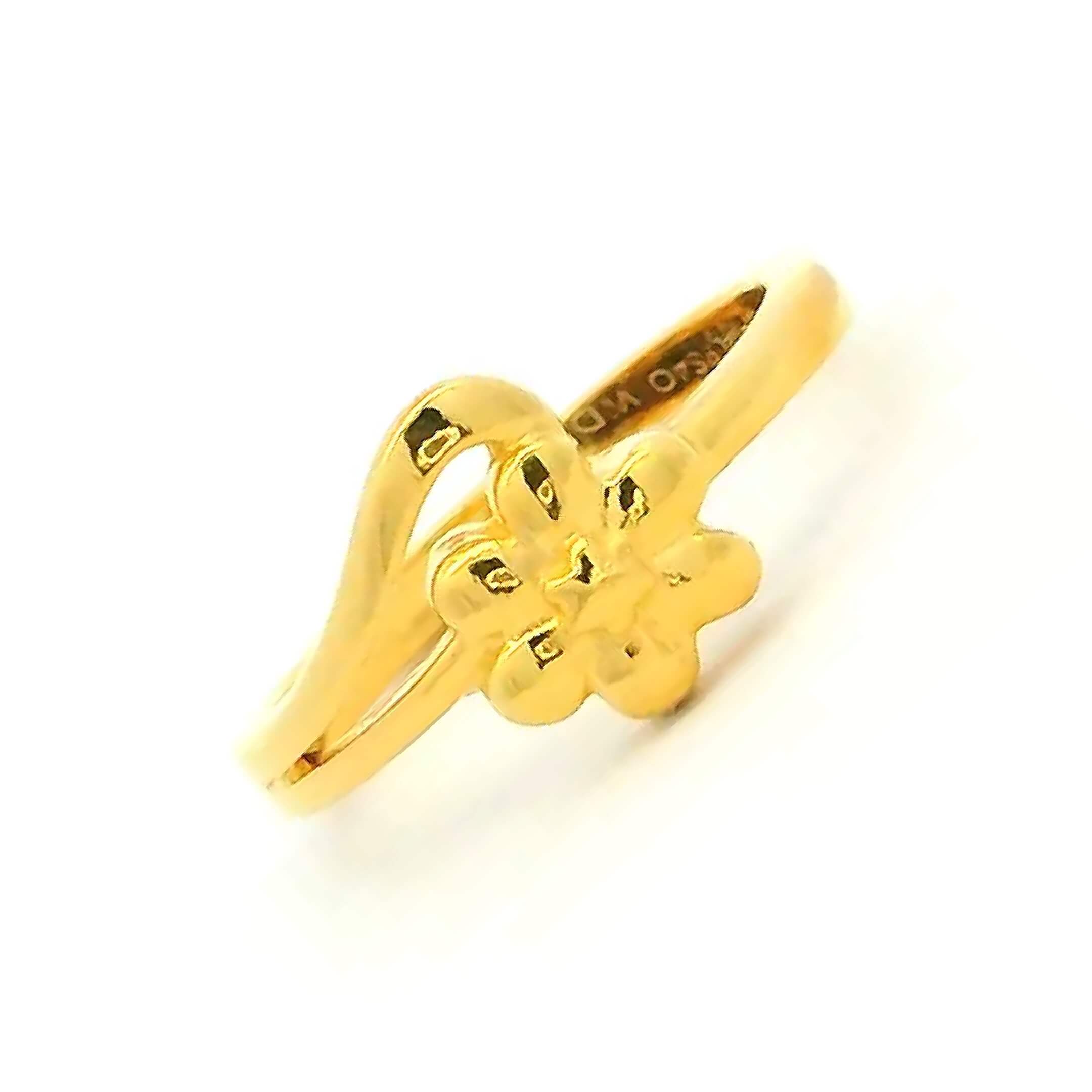 Petite Bud Gold Ring for Kids