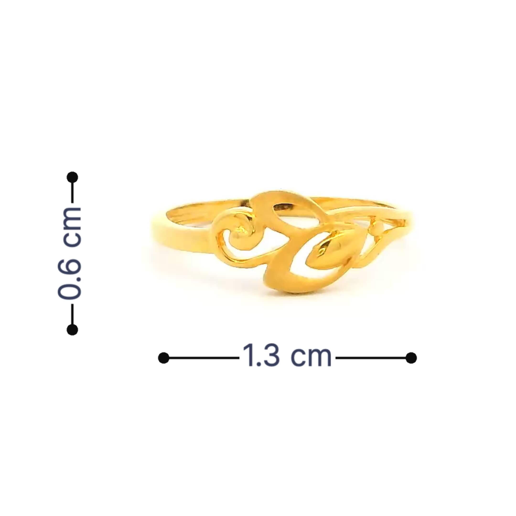 Ritzy Shine Gold Ring for Kids