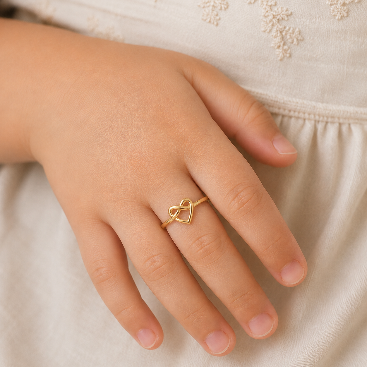 Jolly Heart Gold Kids Ring