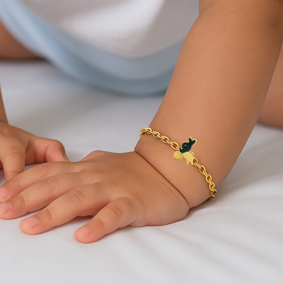 Lovely 14K Gold Bracelet for Kids