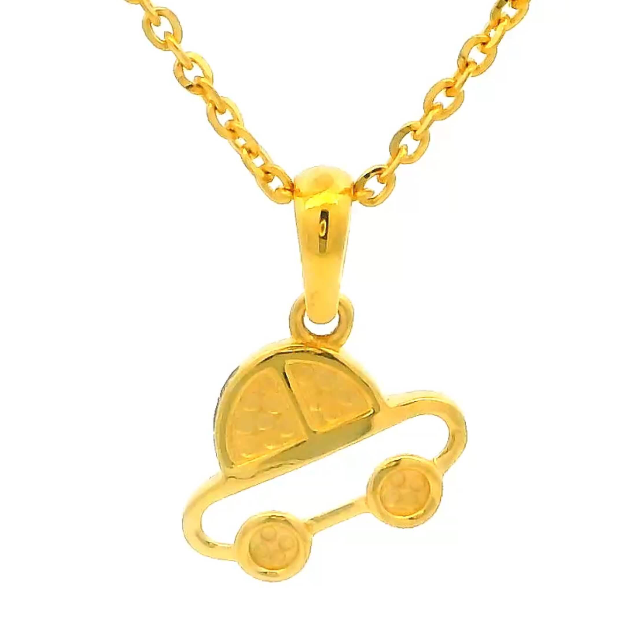 Vroom Vroom 18K Gold Locket for Kids