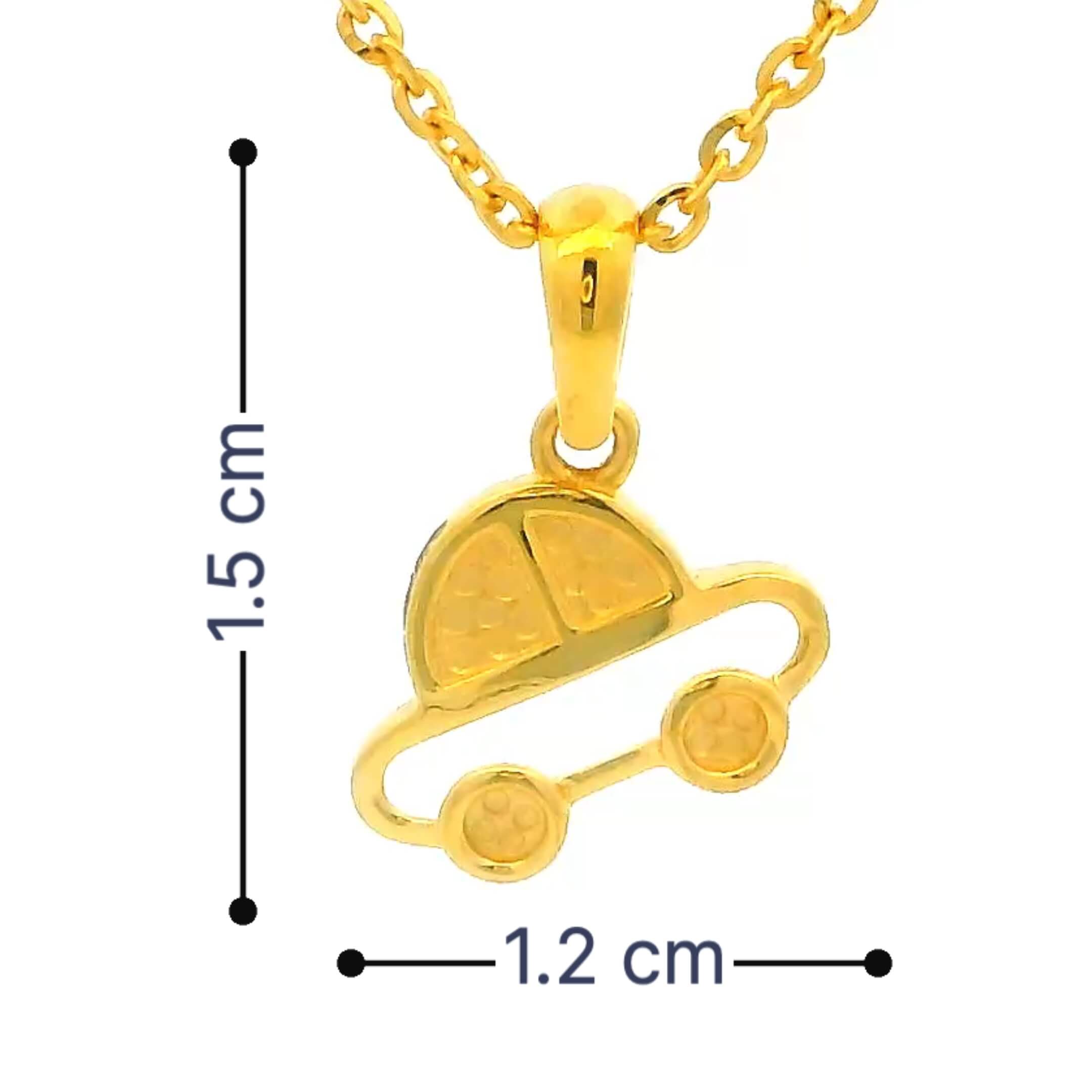 Vroom Vroom 18K Gold Locket for Kids