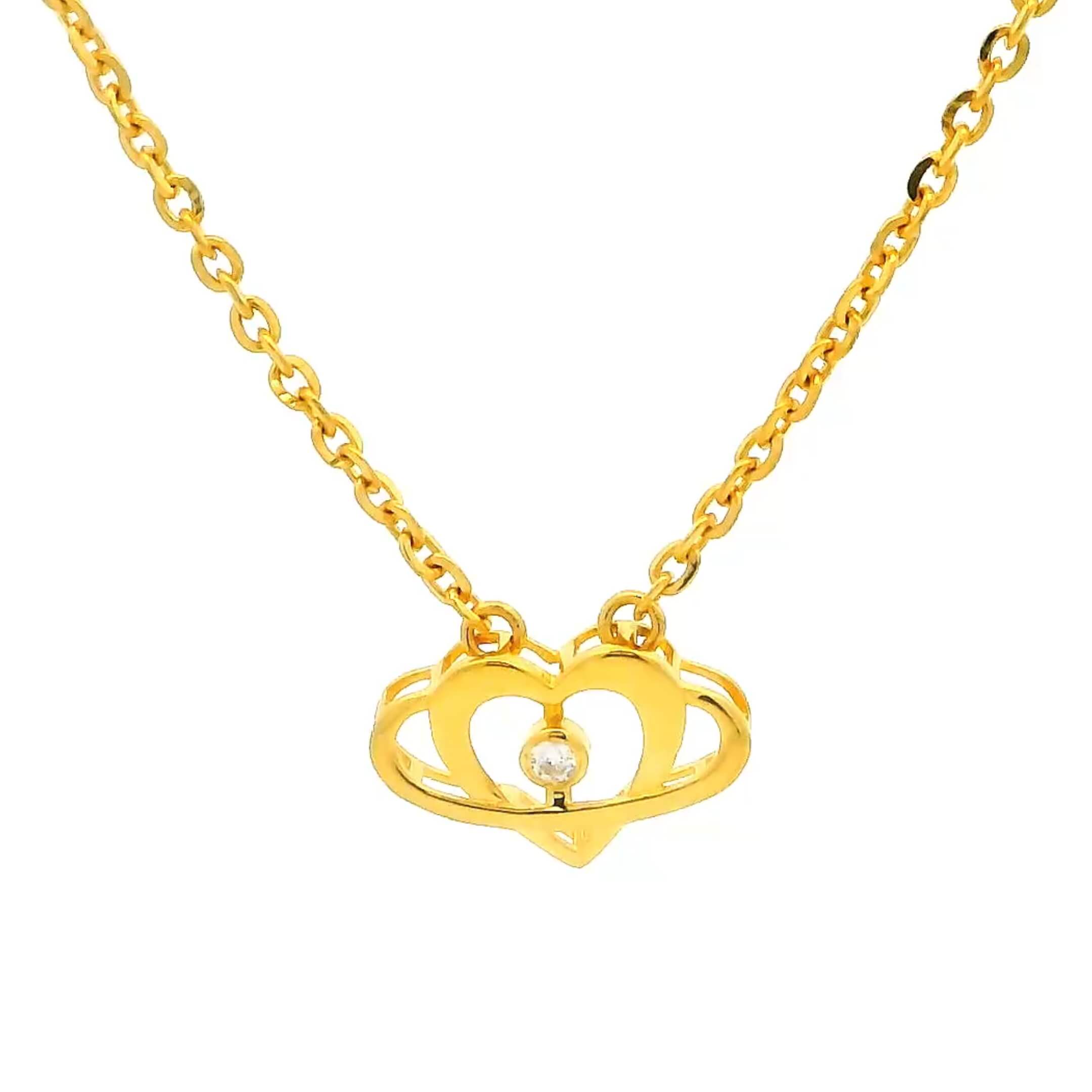 Beautiful Heart 18K Gold Locket for Kids