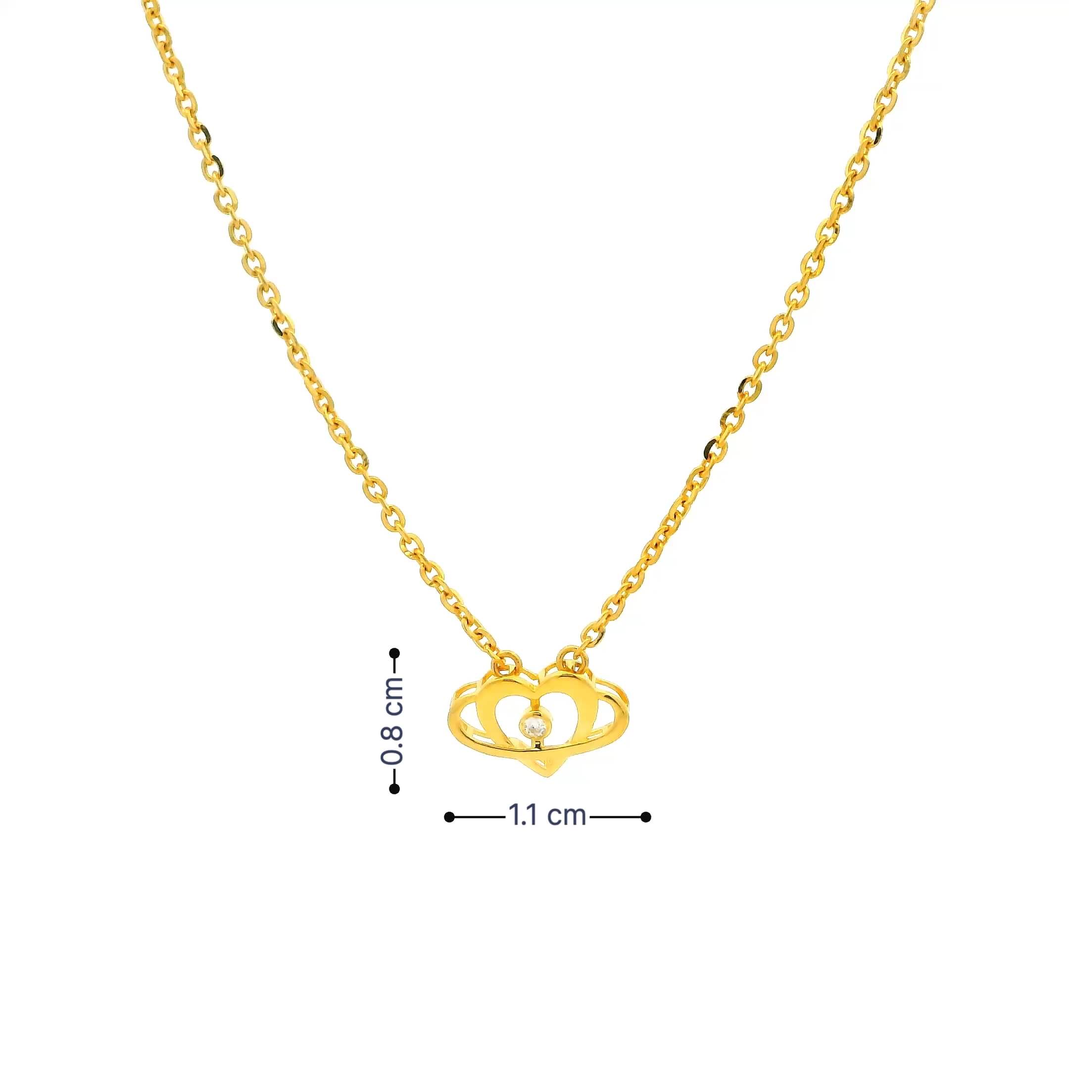 Beautiful Heart 18K Gold Locket for Kids