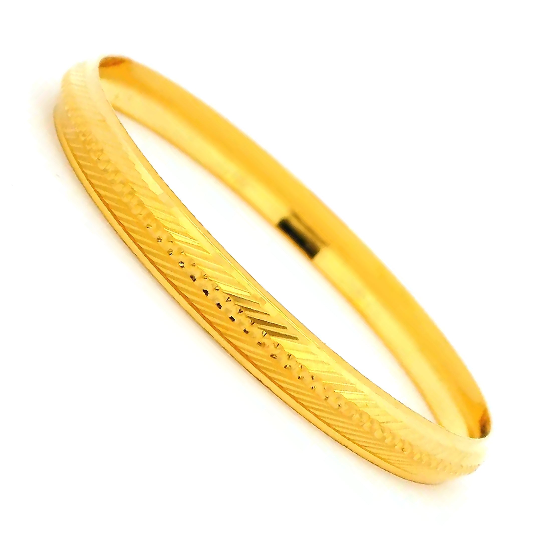 Tiny Charm Gold Infant Bangle