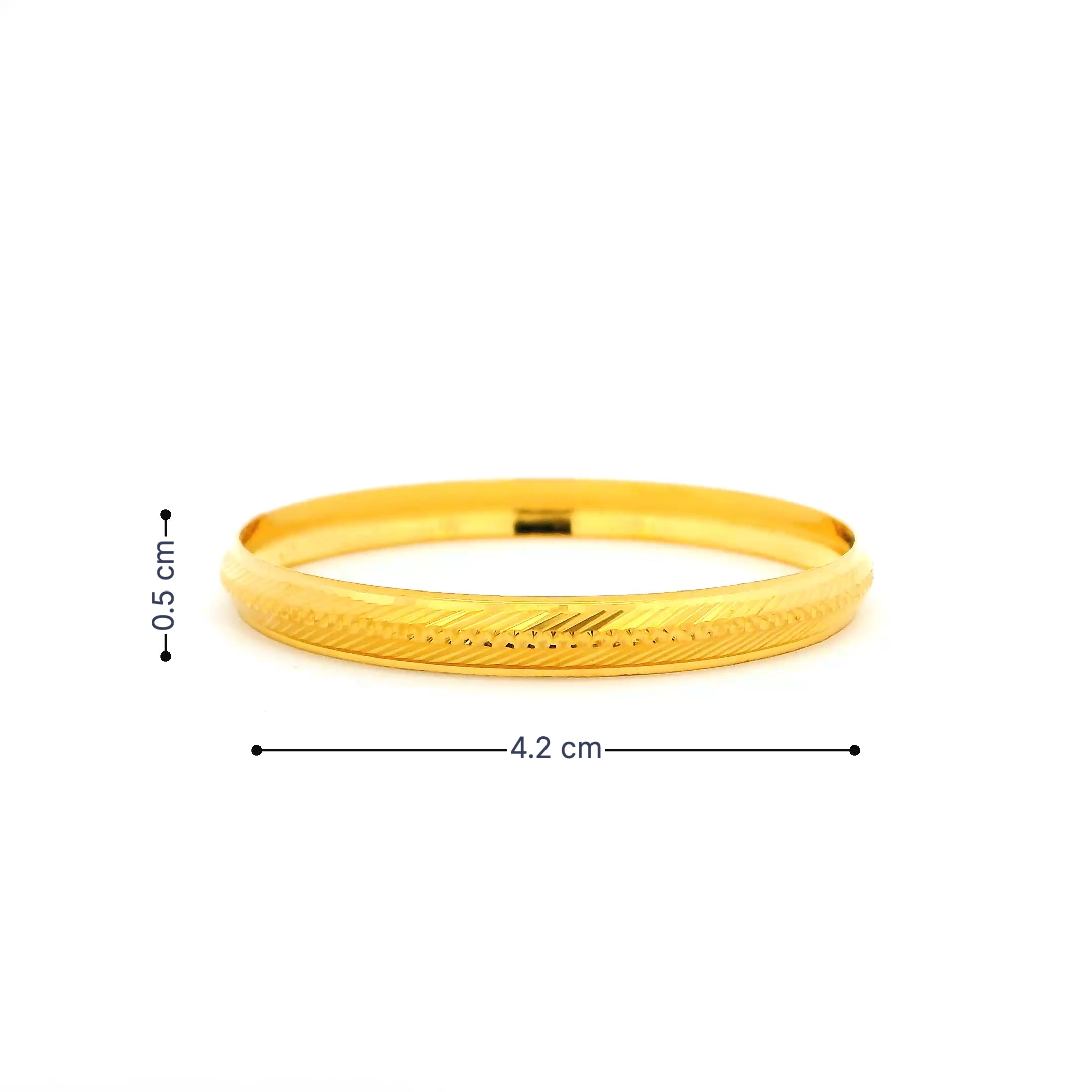 Tiny Charm Gold Infant Bangle