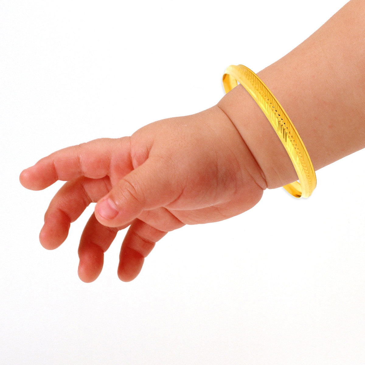 Tiny Charm Gold Infant Bangle