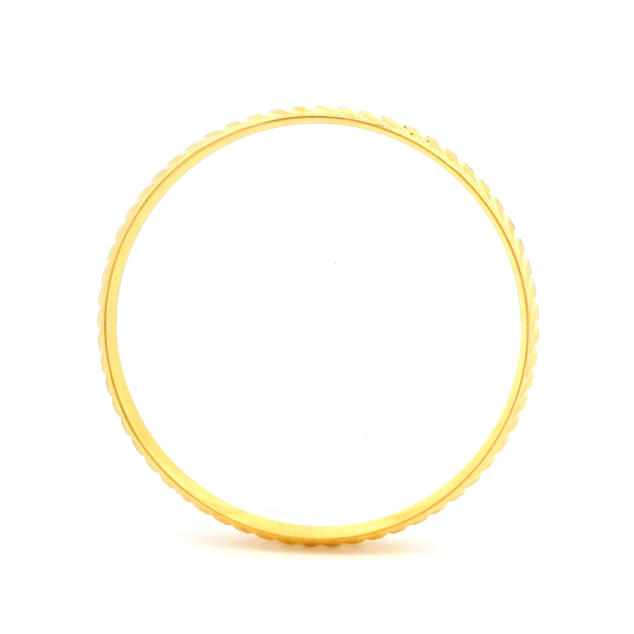 Soft Swirl Gold Infant Bangle