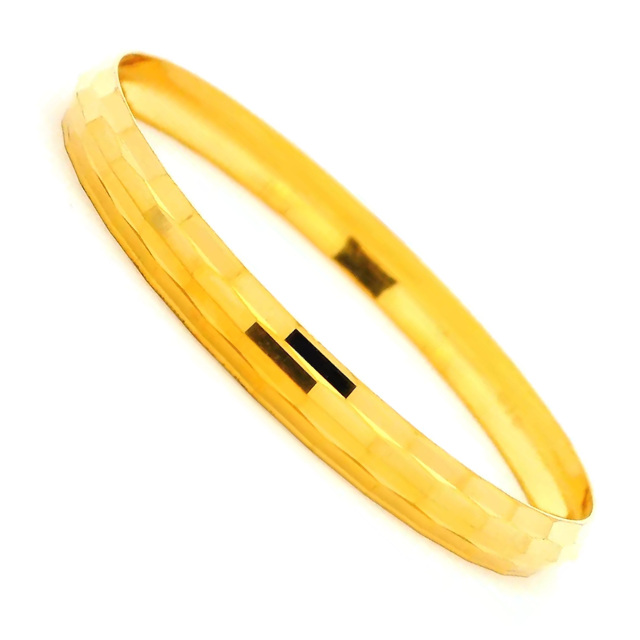 Joyful Glow Gold Infant Bangle