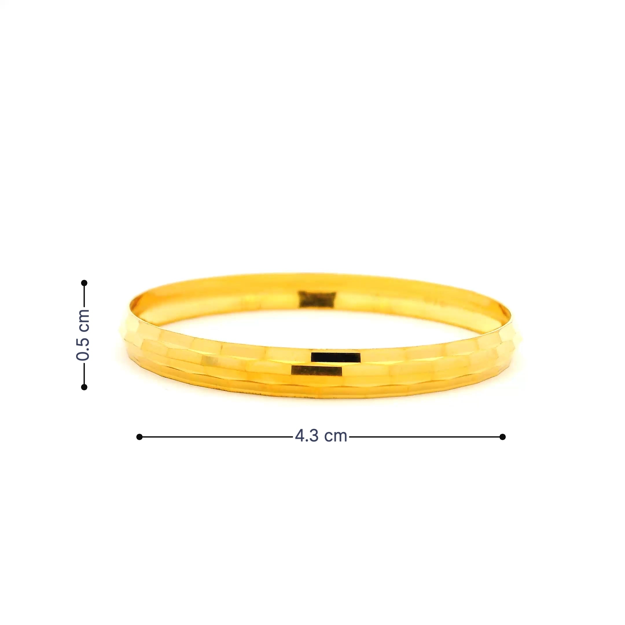 Joyful Glow Gold Infant Bangle