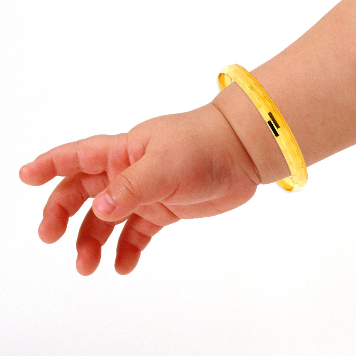 Joyful Glow Gold Infant Bangle