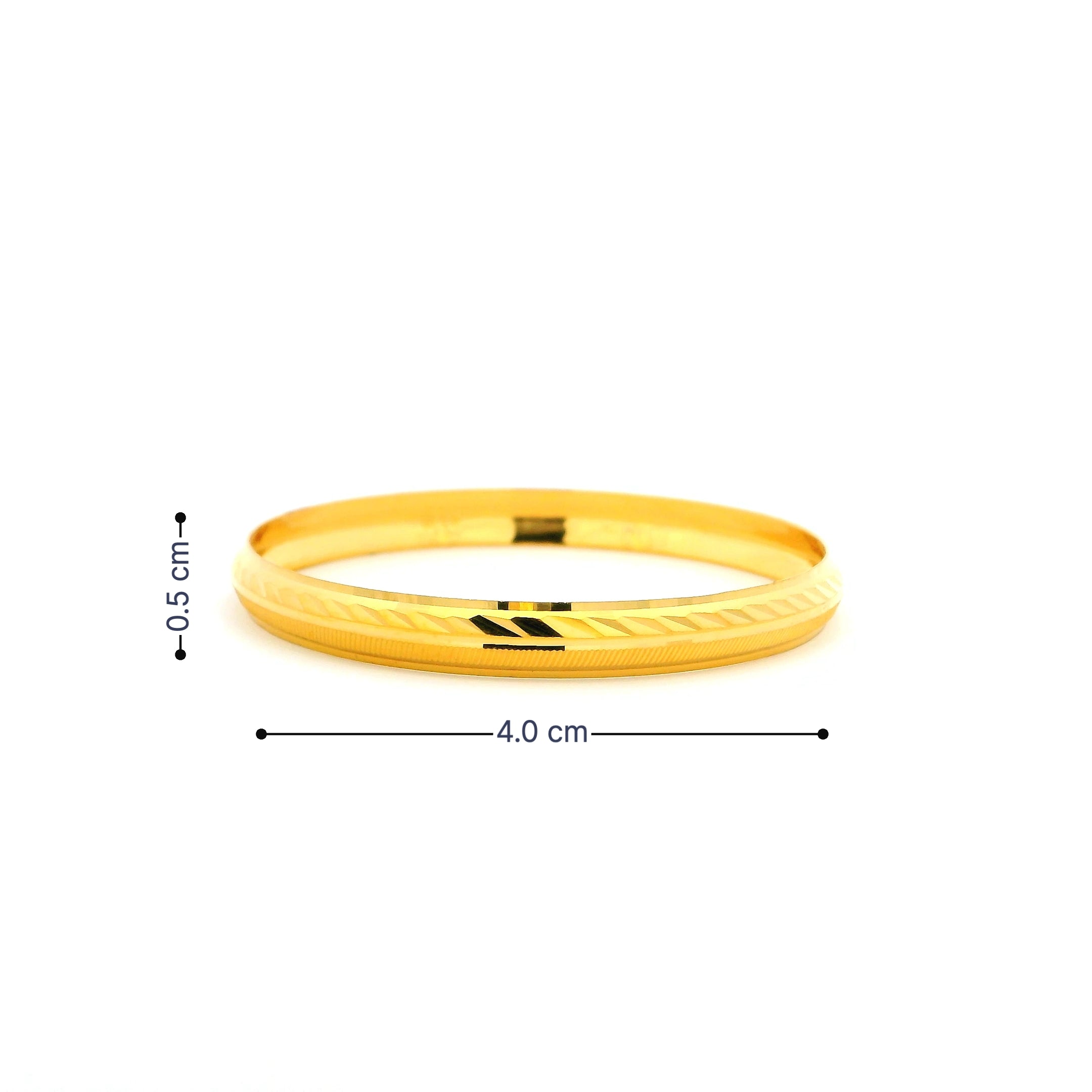 Lovely Glow Gold Infant Bangle