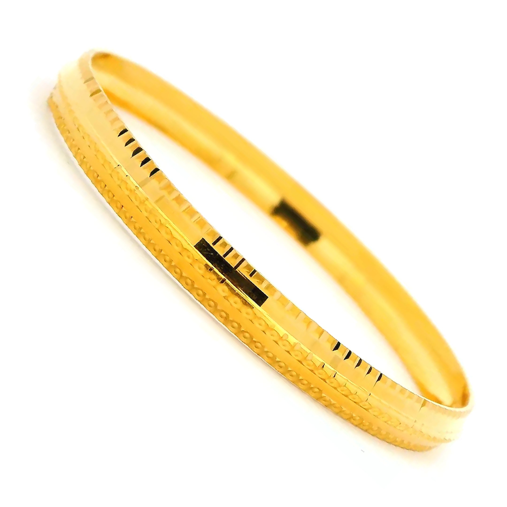 Adorable Shine Gold Infant Bangle